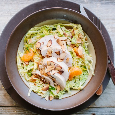 Chicken, Cabbage, And Tangerine Salad