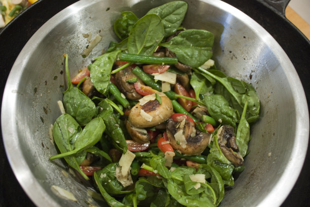 Barbecue /bbq Mushroom And Green Bean Salad