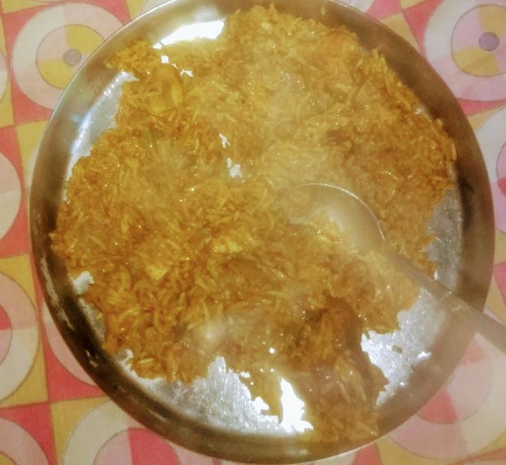 Chicken briyani in pressure cooker