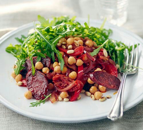 Warm Chorizo & Chickpea Salad 