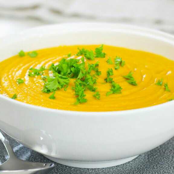 Roast Pumpkin Carrot And Garlic Soup