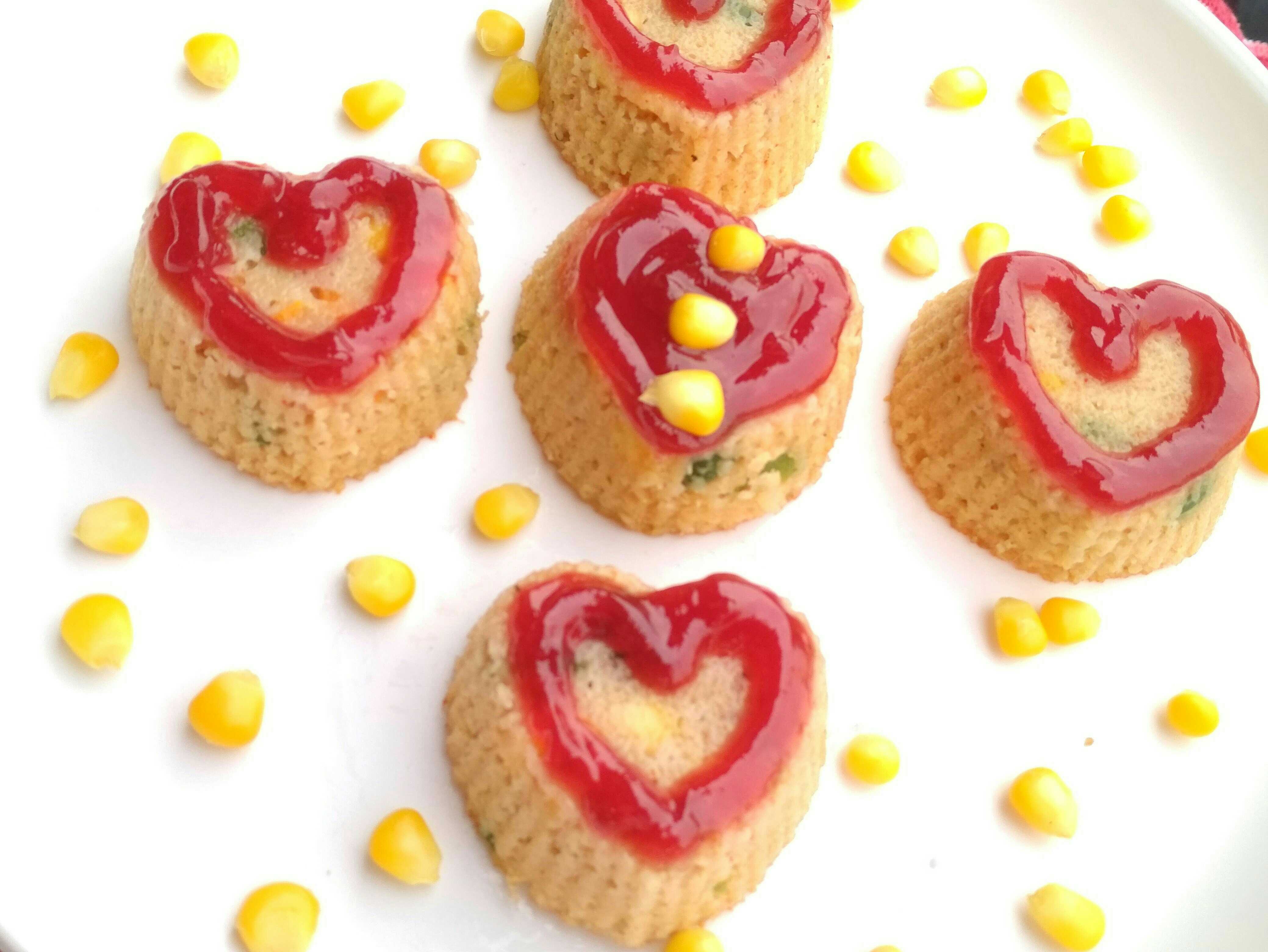 Corn Tomato Oats Cups With Jam Frosting 
