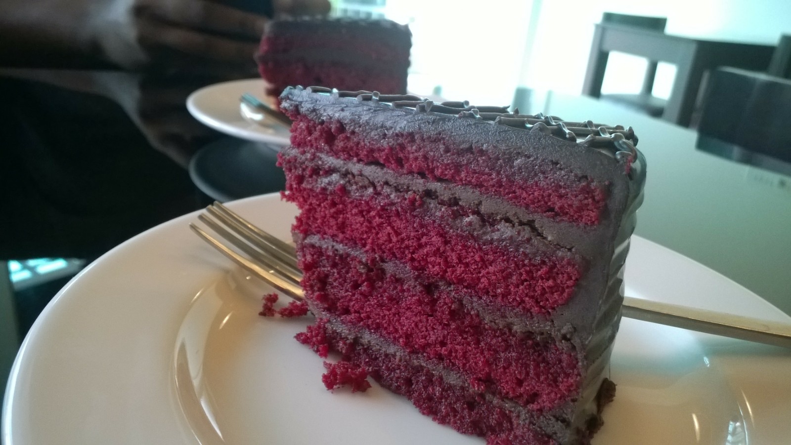 Red Velvet Cake with Chocolate Frosting