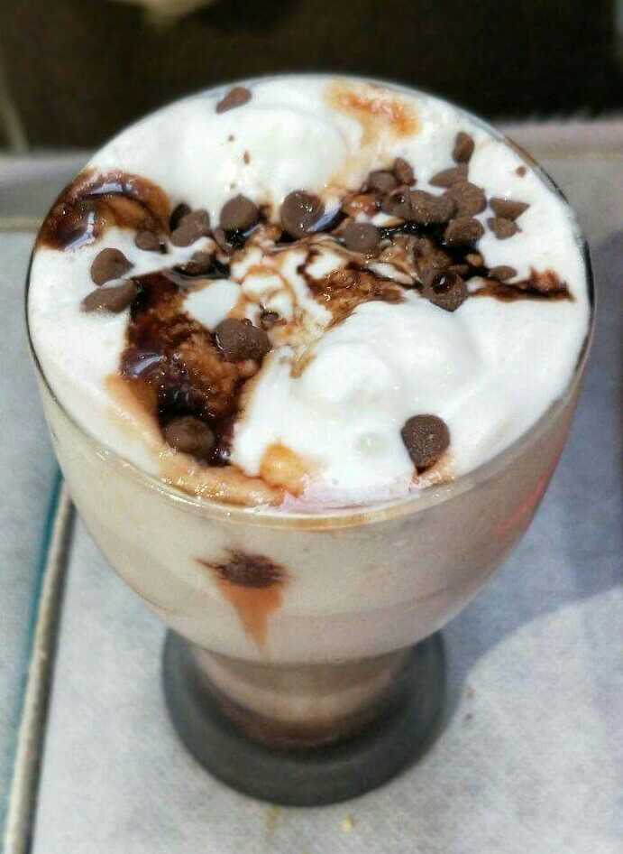 Hot Chocolate With Ice-Cream and Choco-Chips On Top