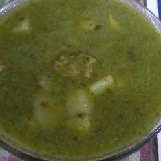 No Spices Minimum Oil Green Peas -wadi-potato Vege