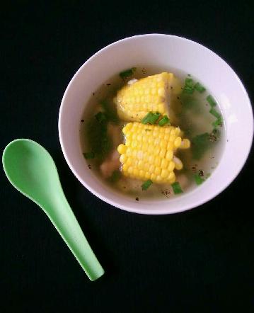 Chicken Corn On The Cob Clear Soup 