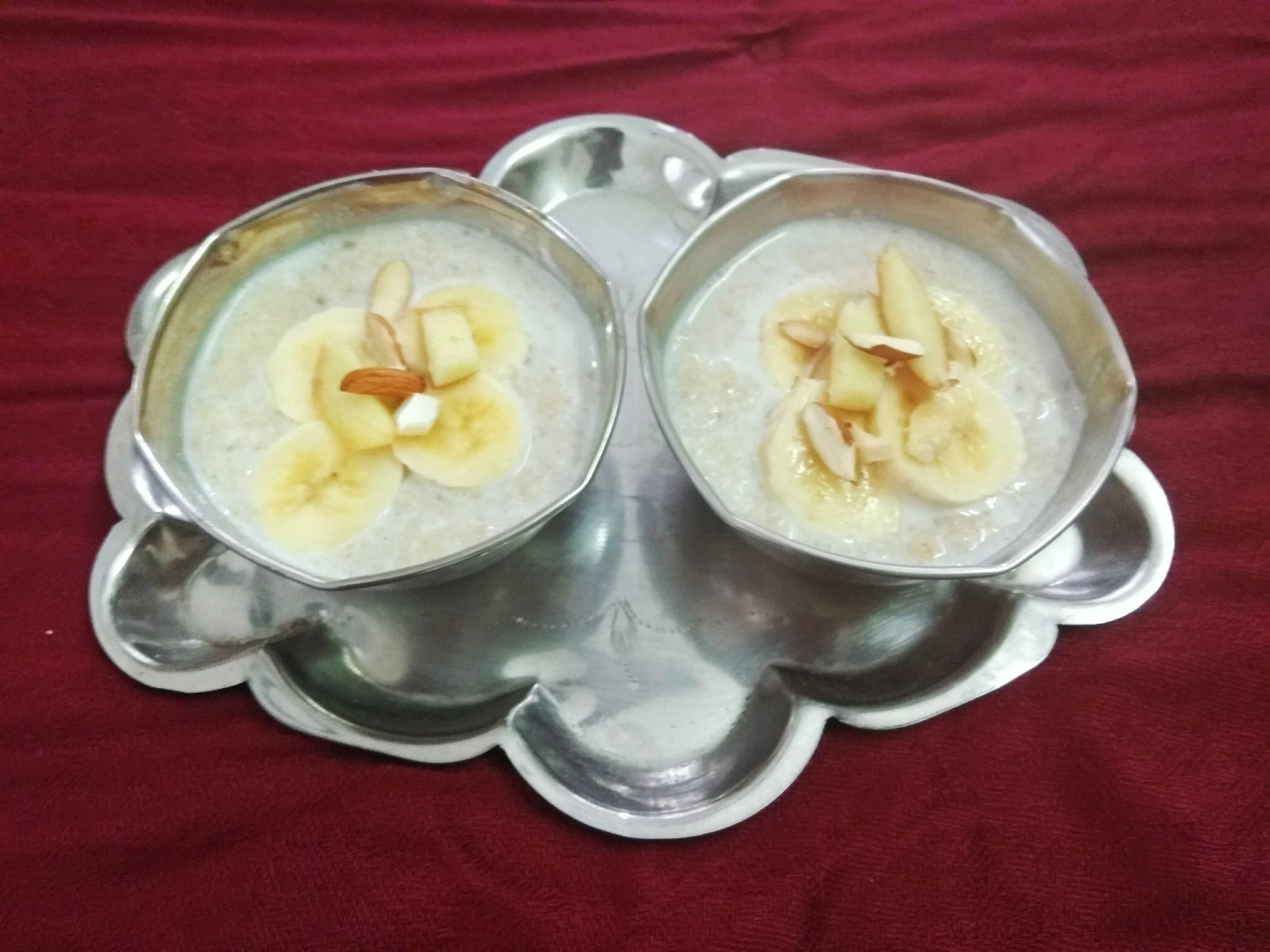 Fruit And Nuts Porridge- Leftover Chapati