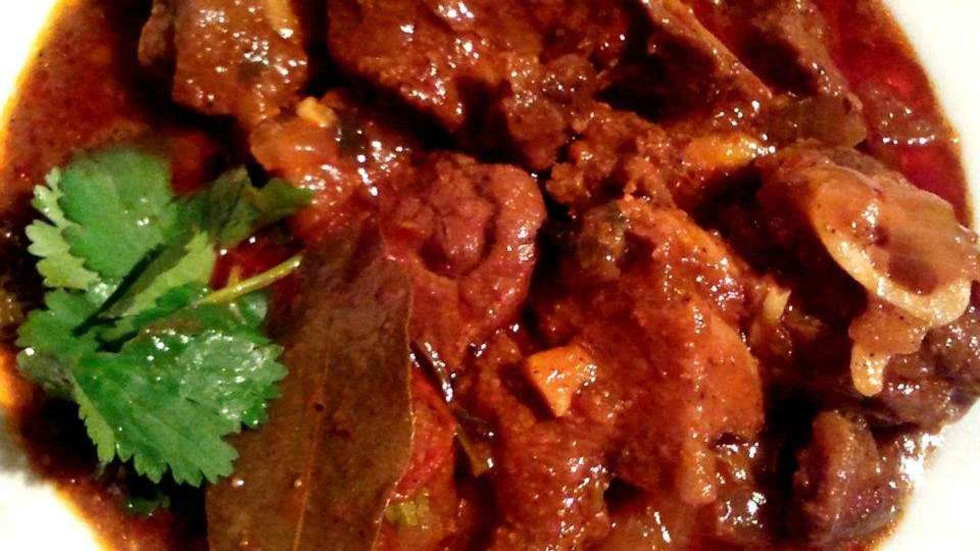 Kerala Spicy Mutton in Roasted Gravy