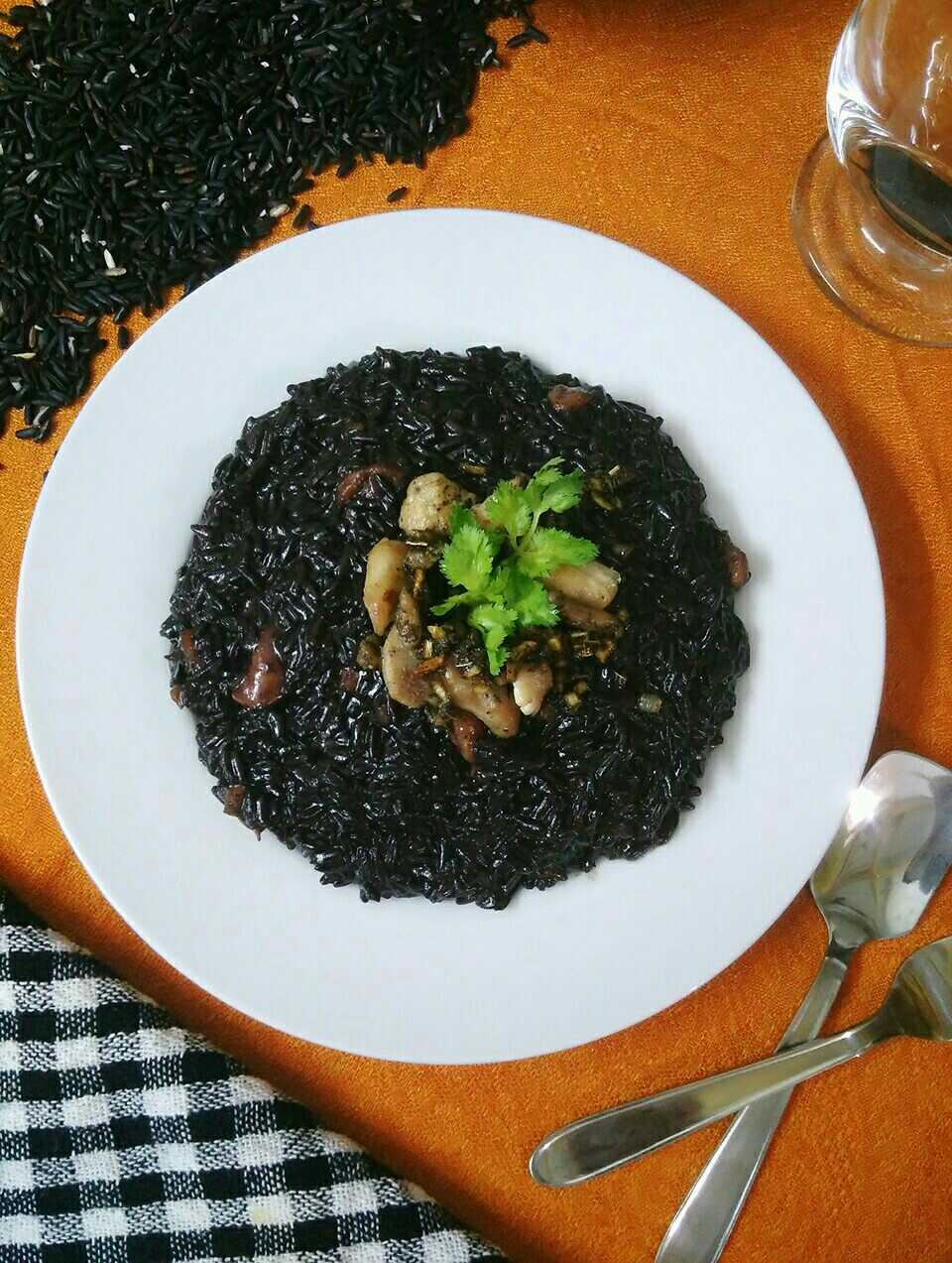 Black Rice Chicken Risotto 