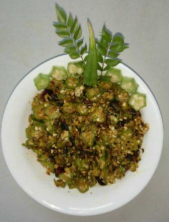 Okra fry (ladies finger) 