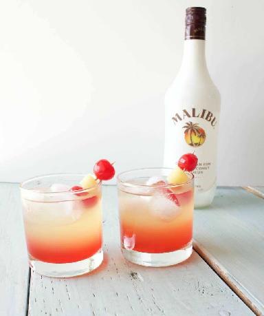 Malibu Sunset Cocktail