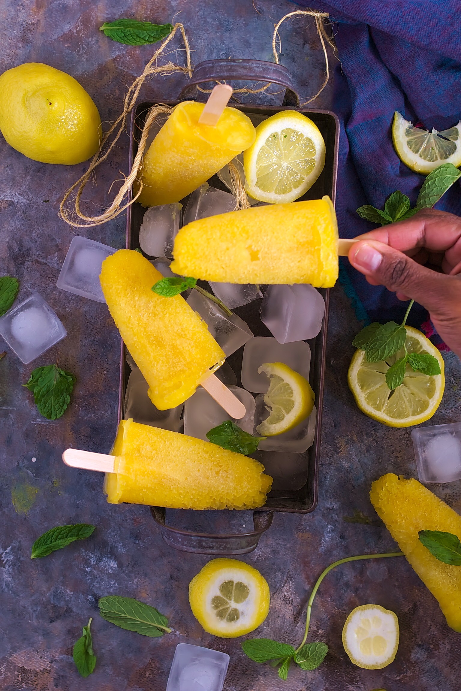 Lemon & Mango Popsicles 