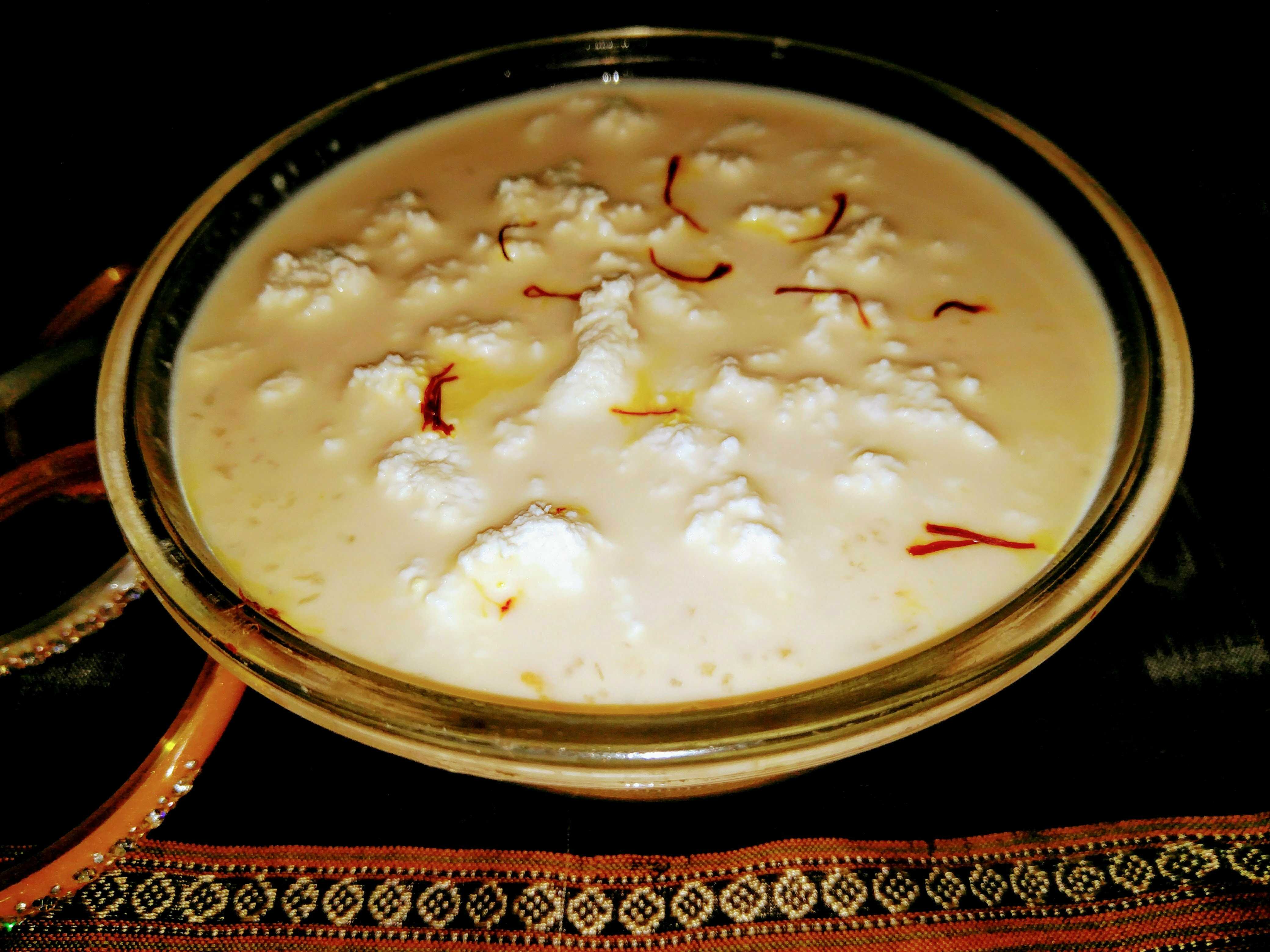 Kheera/Milk pudding with cottage chesse-Odisha signature dish