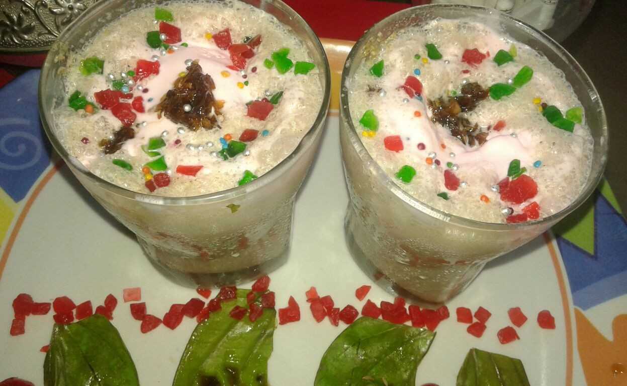Paan , Gulkand and Icecream mix chilled drink