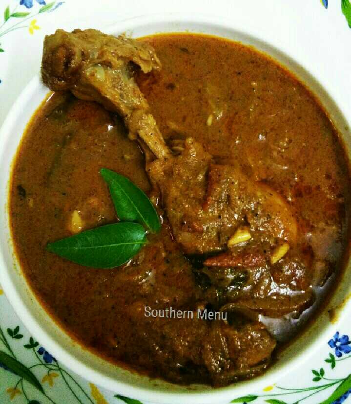 Malabar Style Varutharacha Chicken Curry