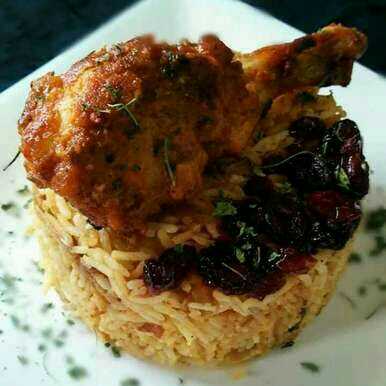 Fusion Cranberry Chicken  Pilaf