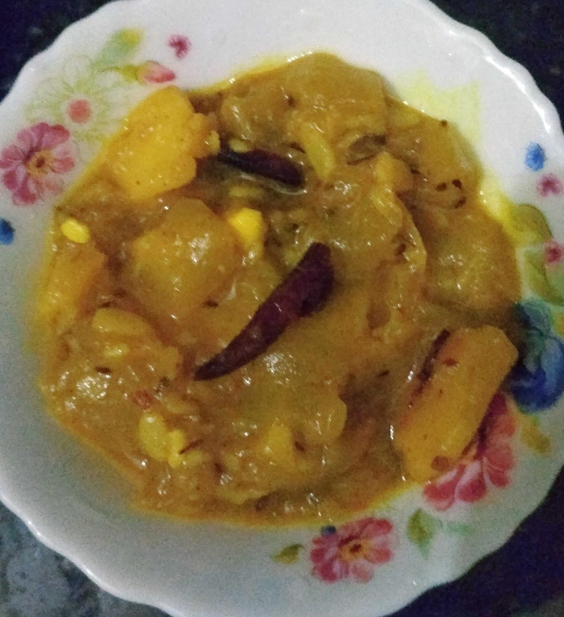 Potato-Bottle Gourd Curry