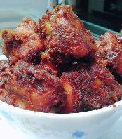 Chicken Fry With Fried Coconut Paste