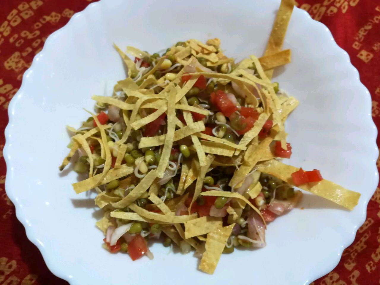 Sprouted Papad Bhel