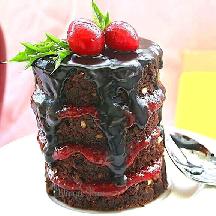 Dark Chocolate Cranberry Brown Rice Cake