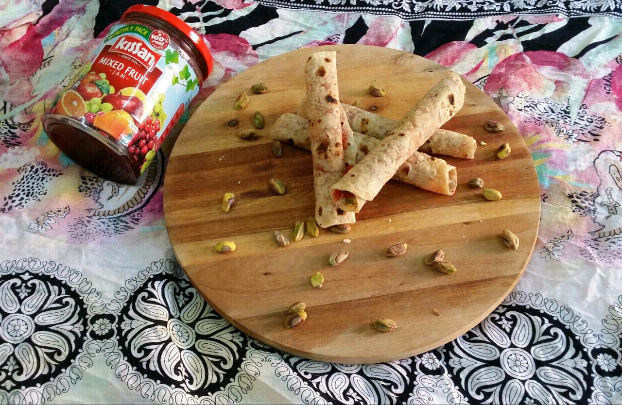 Mini Roti Jam Wraps