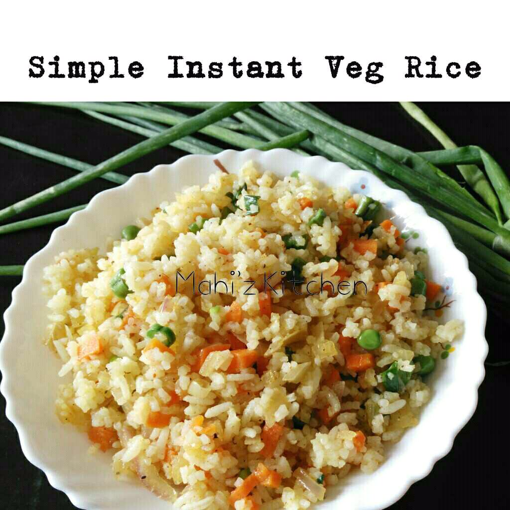 Simple Instant Veg Rice