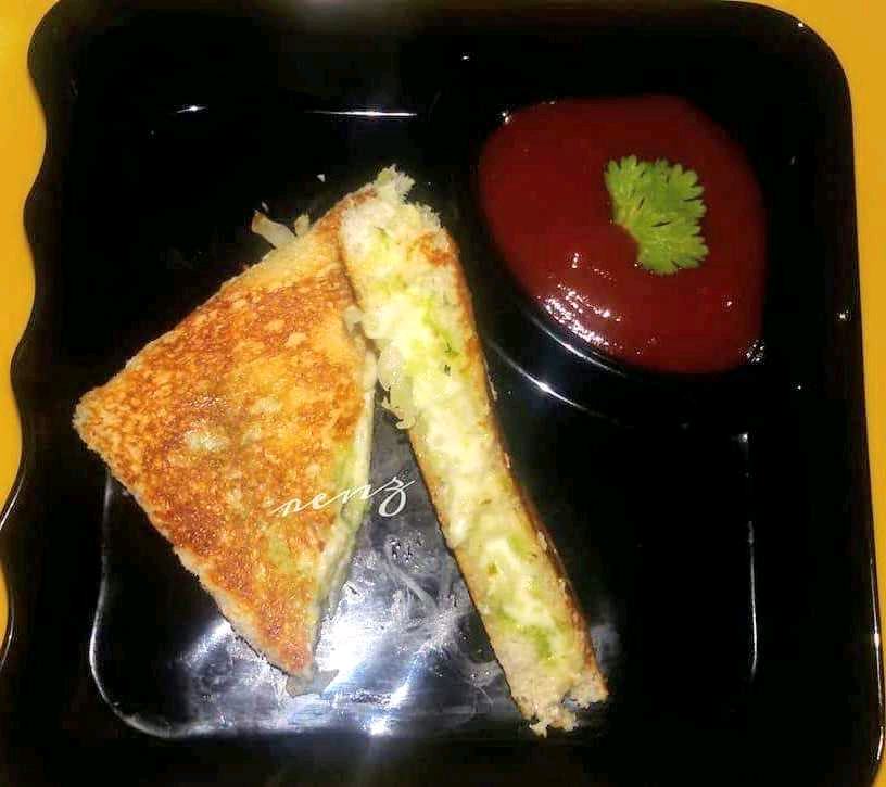 Cheese Cucumber Toast Sandwich