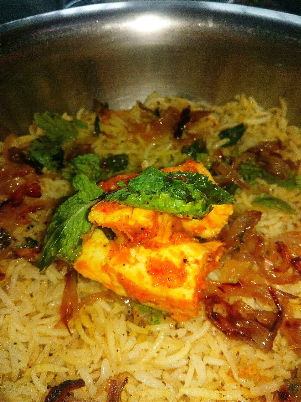 Paneer Dum Biriyani