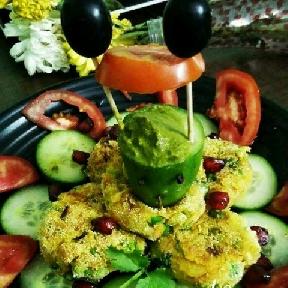 Chickpeas tikki