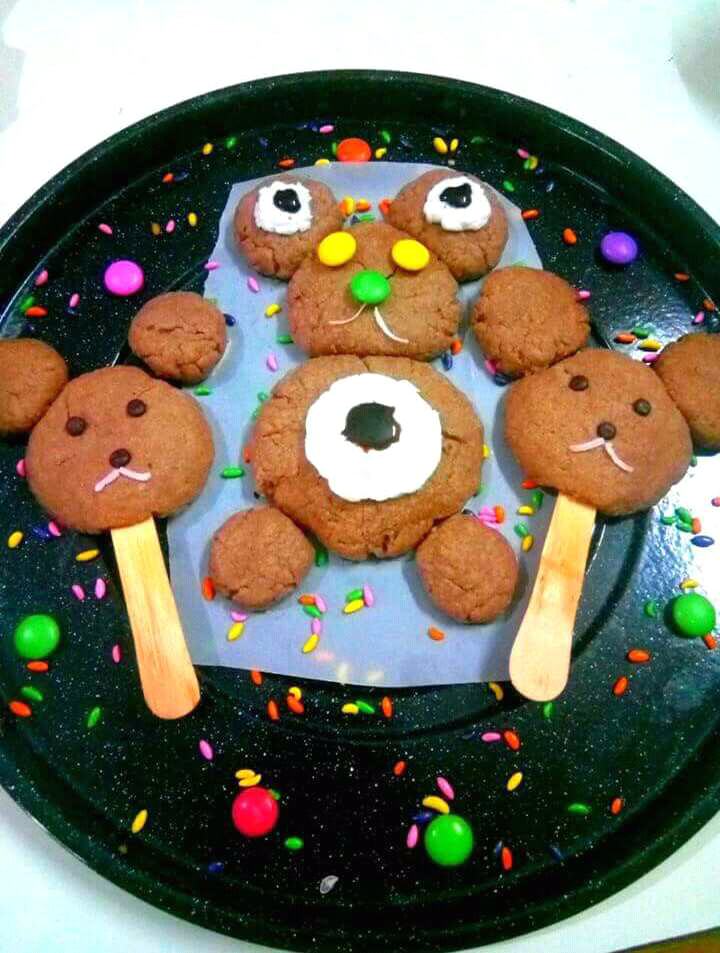Teddy Bear Chocolate Cookies 