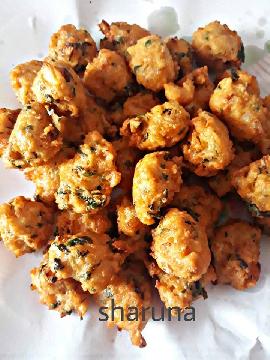 Easy and quick pakora made with left over rice