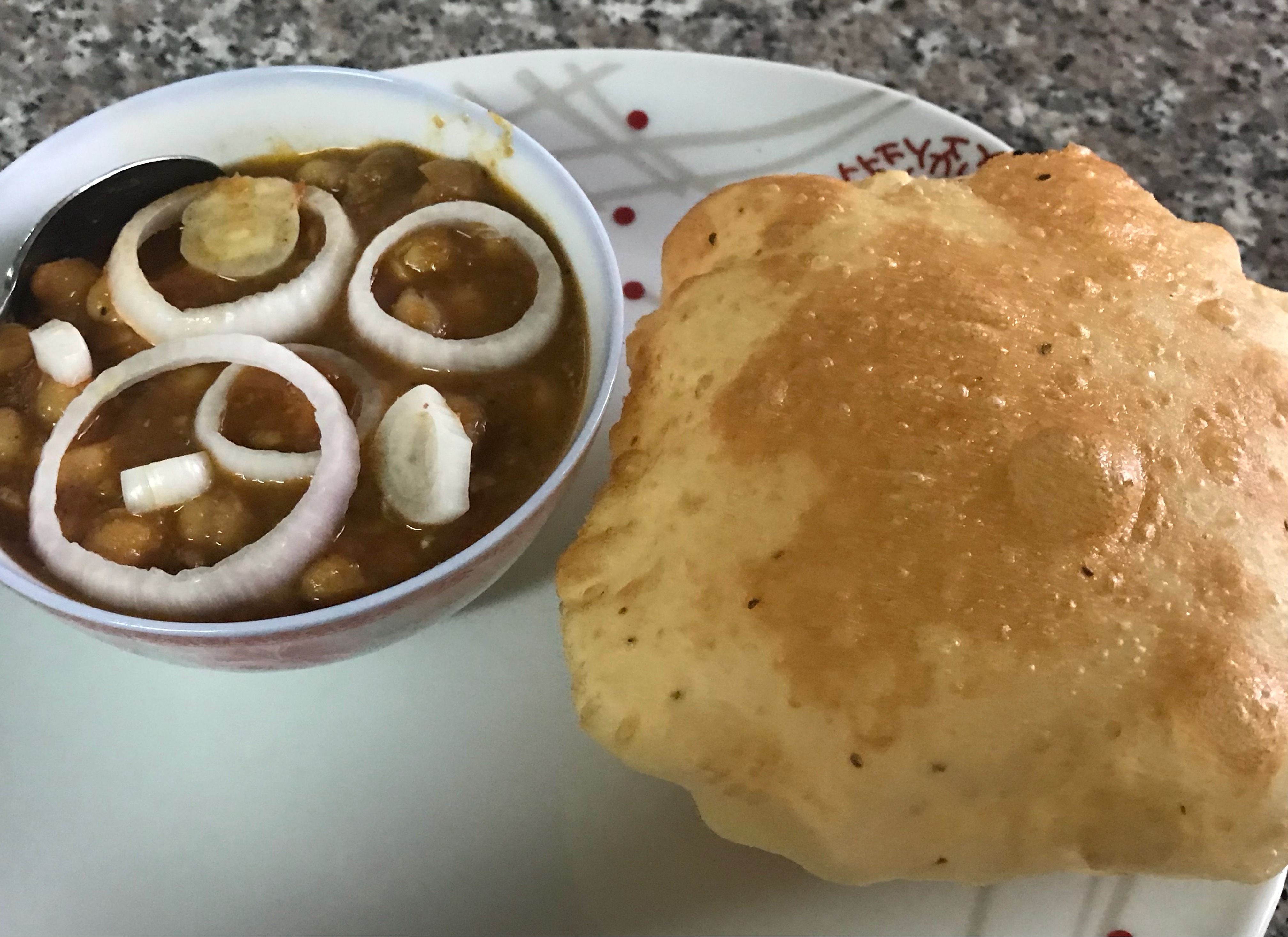 Chole and instant Bhature 