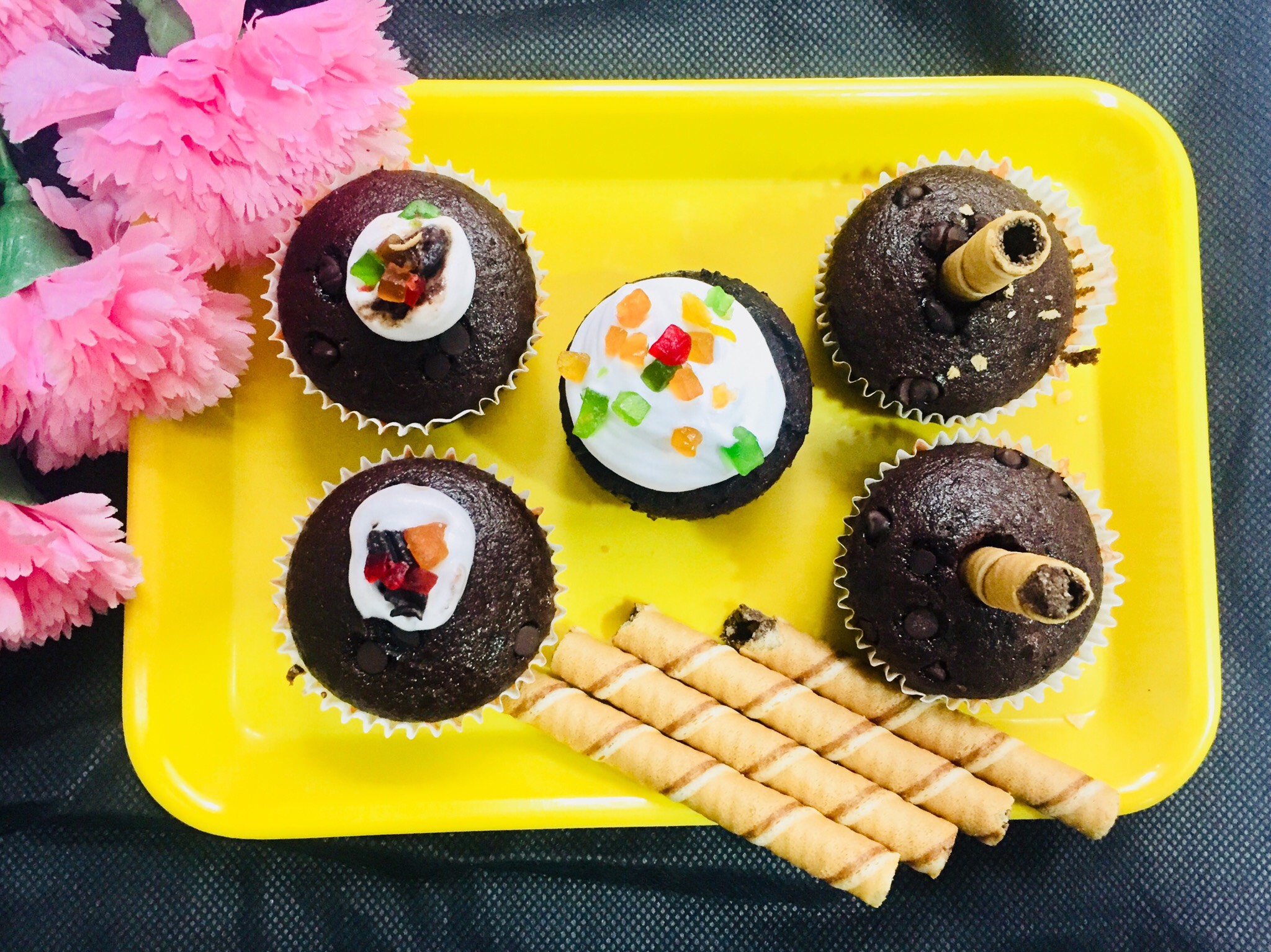eggless cupcake chocolate muffins 