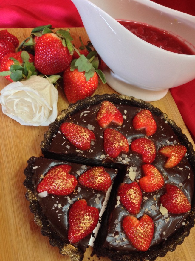 Chocolate and Strawberry Tart