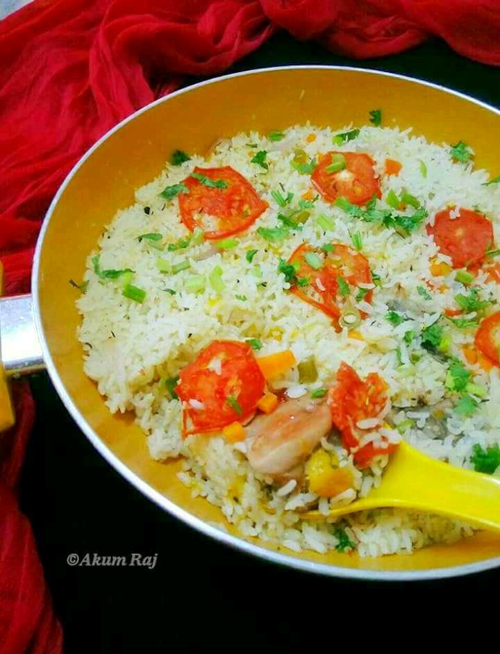 One Pot Meal With Chicken And Mango