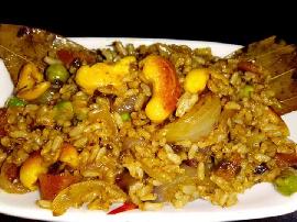 brown rice kashew biryani