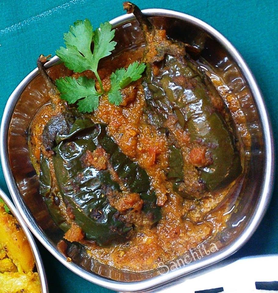 Punjabi bharwan baingan in gravy