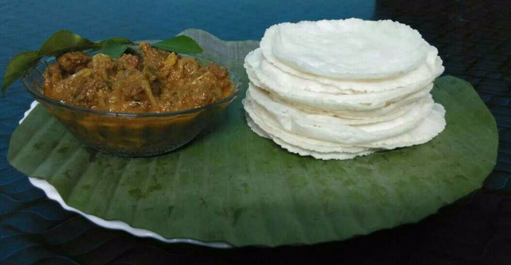 Nice Pathiri With Beef Curry