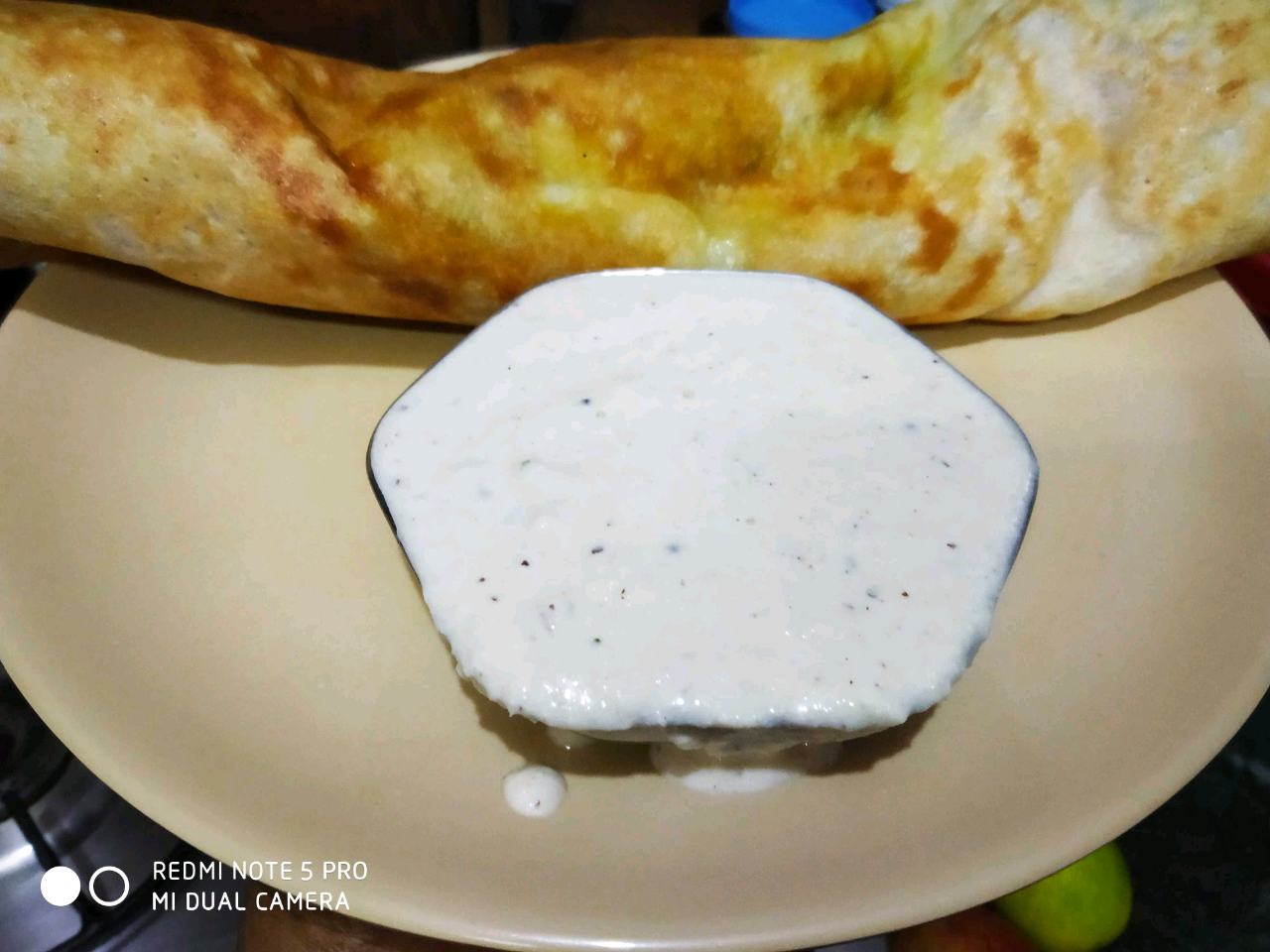 Masala dosa,Coconut chatni with Sambhar
