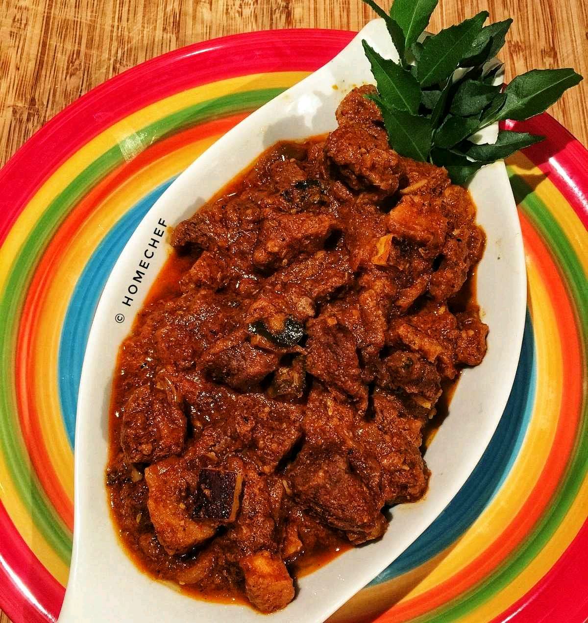 Beefum Chena Varattiyathu/ Beef And Yam Roast