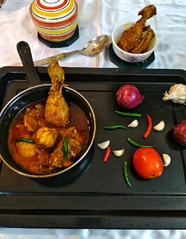 Chicken Curry With Whole Garlic 