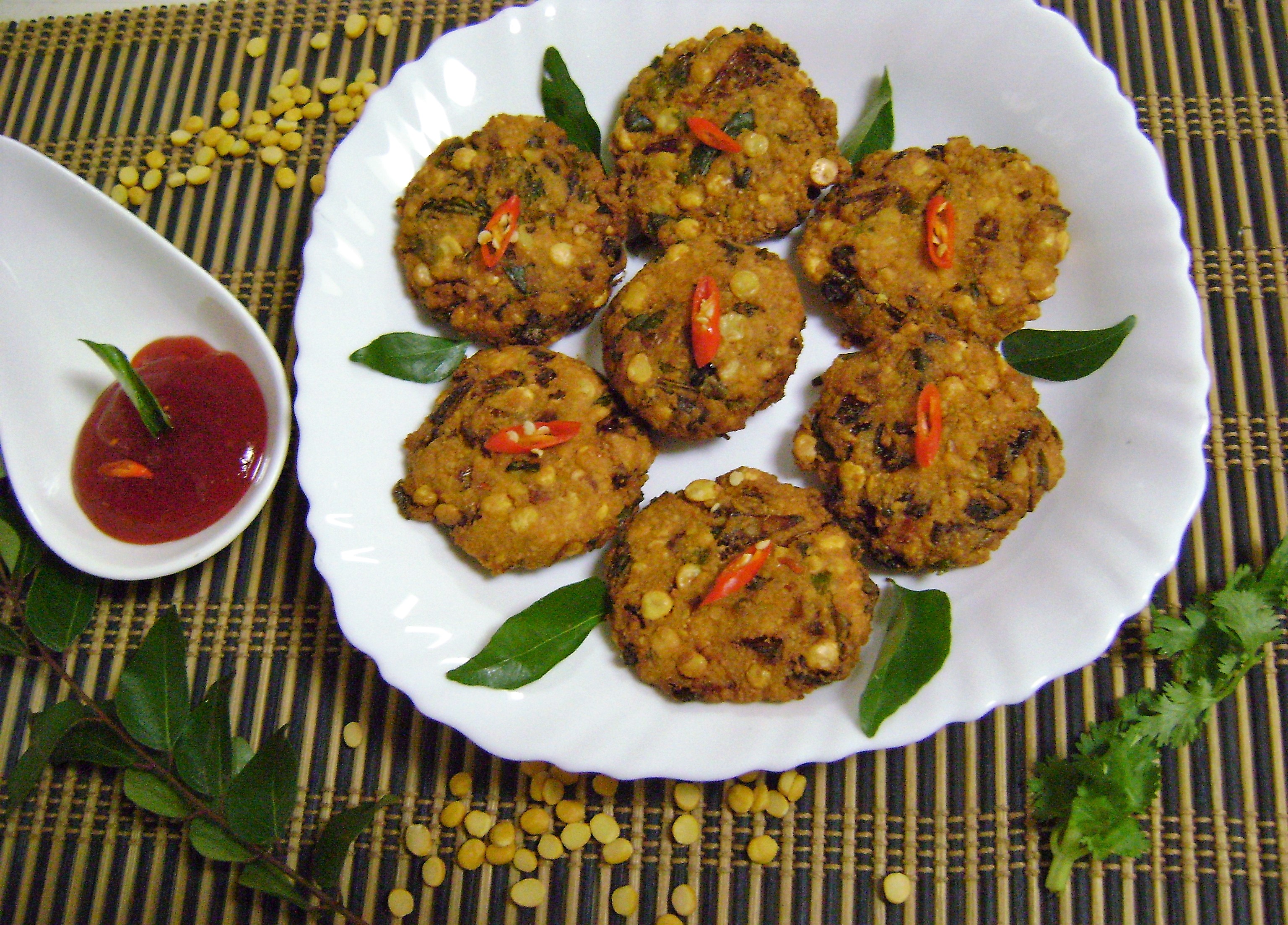 Masala Vada (Traditional Andhra Style Fried Fritters)