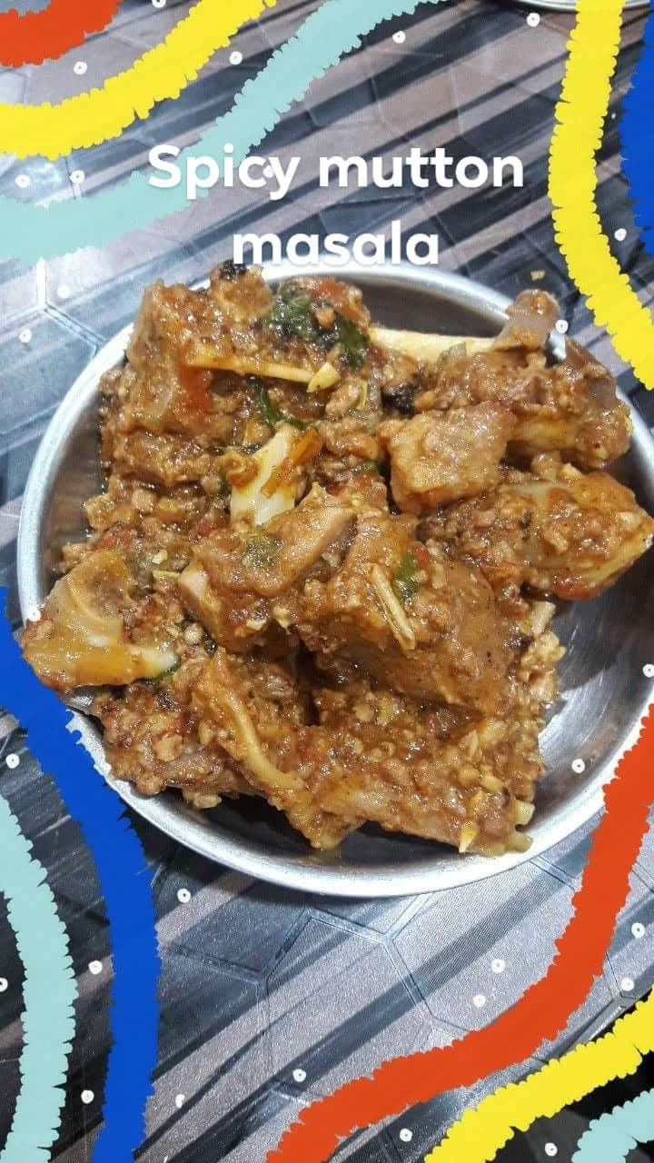 Hot and spicy mutton masala