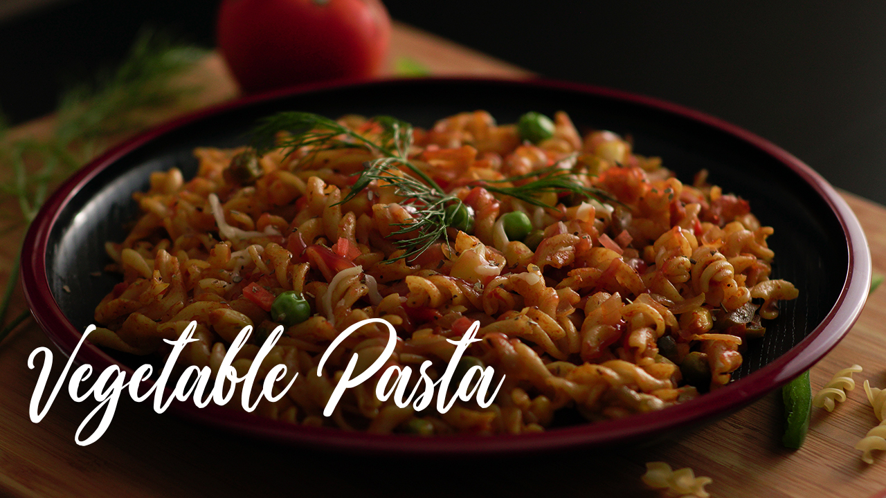 Vegetable Pasta In Indian Style