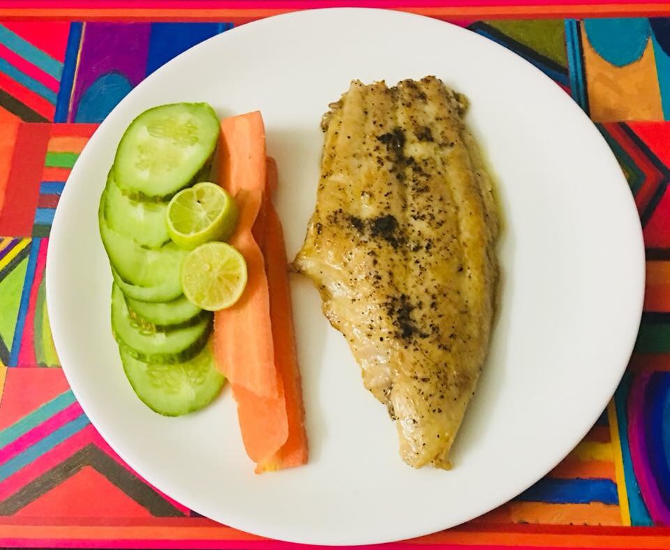 fish fillet with veggies 