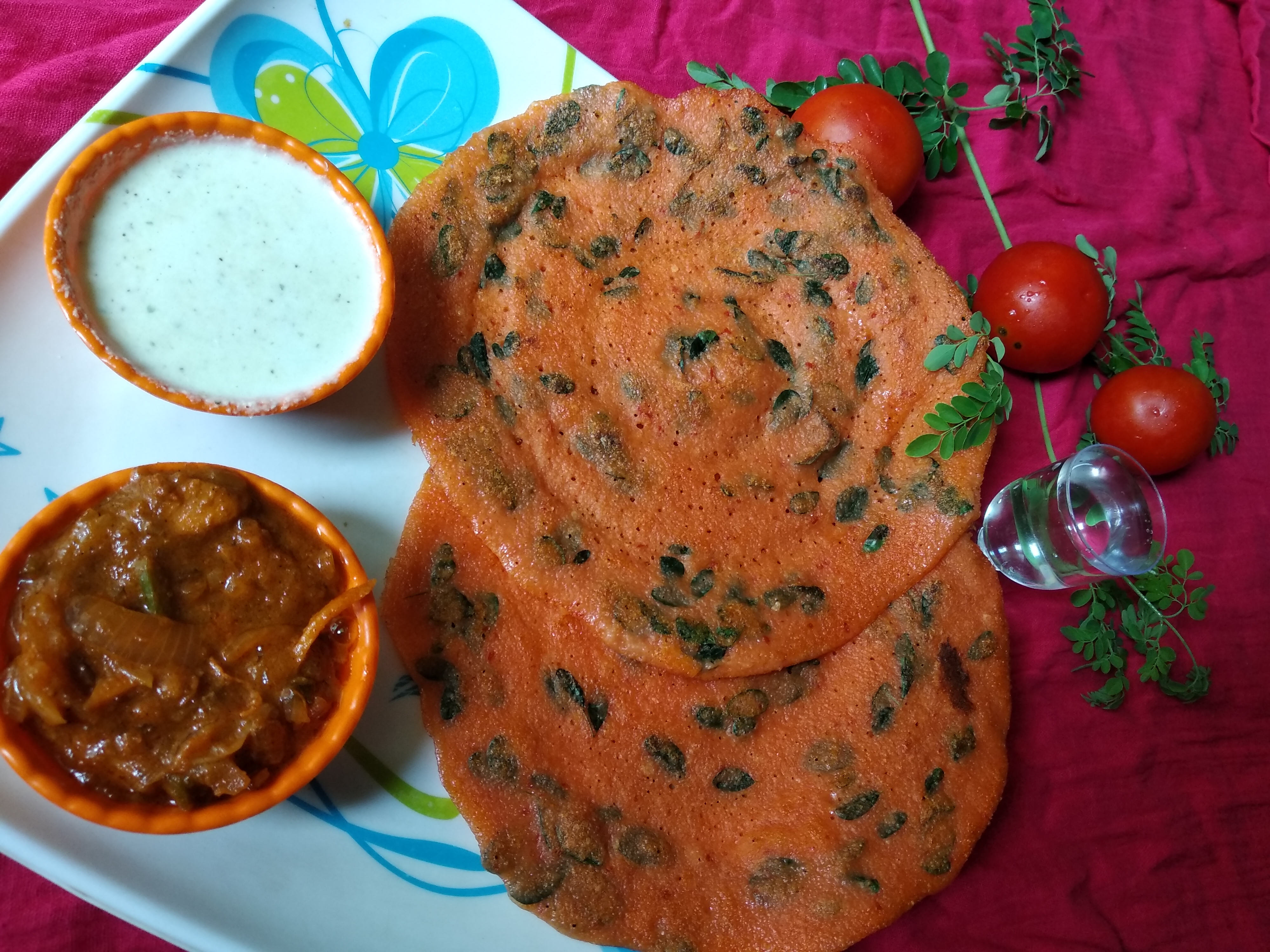 Moringa tomato dosai