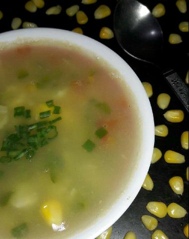 Sweet Corn And Vegetable Soup 
