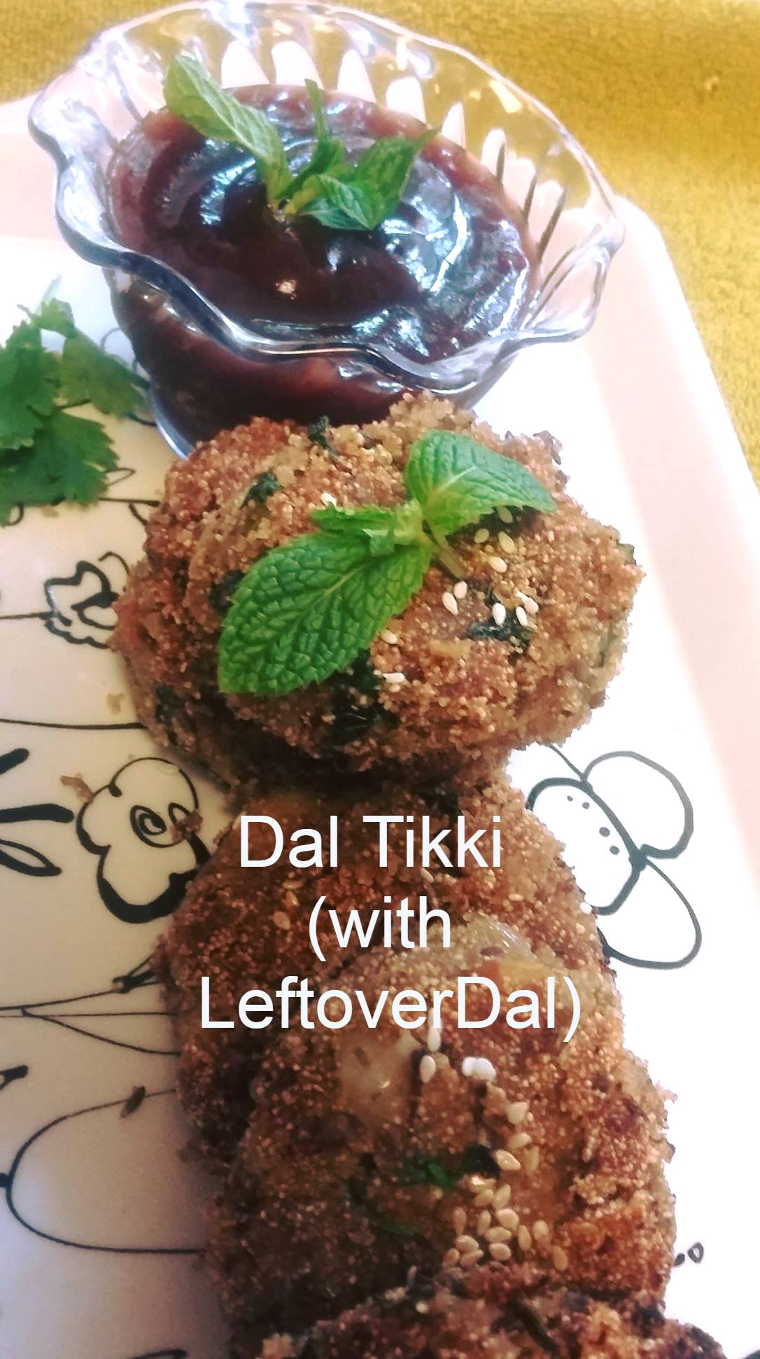 #WFD Dal Tikki with leftover Dal (#Reuse)