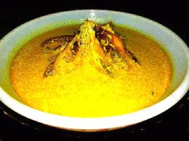 Bhapa Ilish/Steamed Ilish with filtered mustard paste &Coconut milk