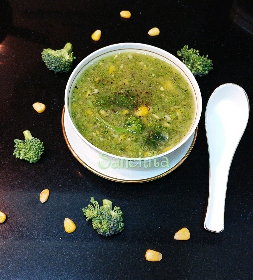 Sweet Corn Broccoli soup